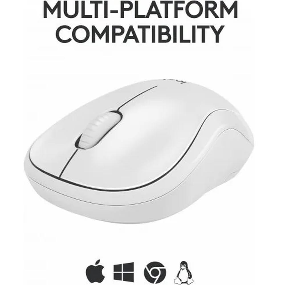 Mouse Logitech M240 Silent Bluetooth blanco