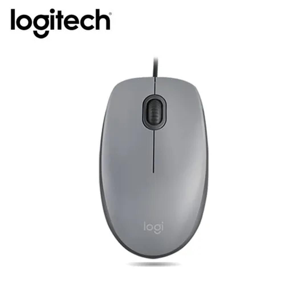 Mouse Óptico Logitech M110 Silencioso Diseño clasico - gris