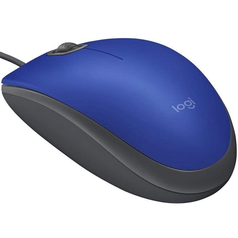 Mouse Óptico Logitech M110 Silencioso Diseño clasico - azul