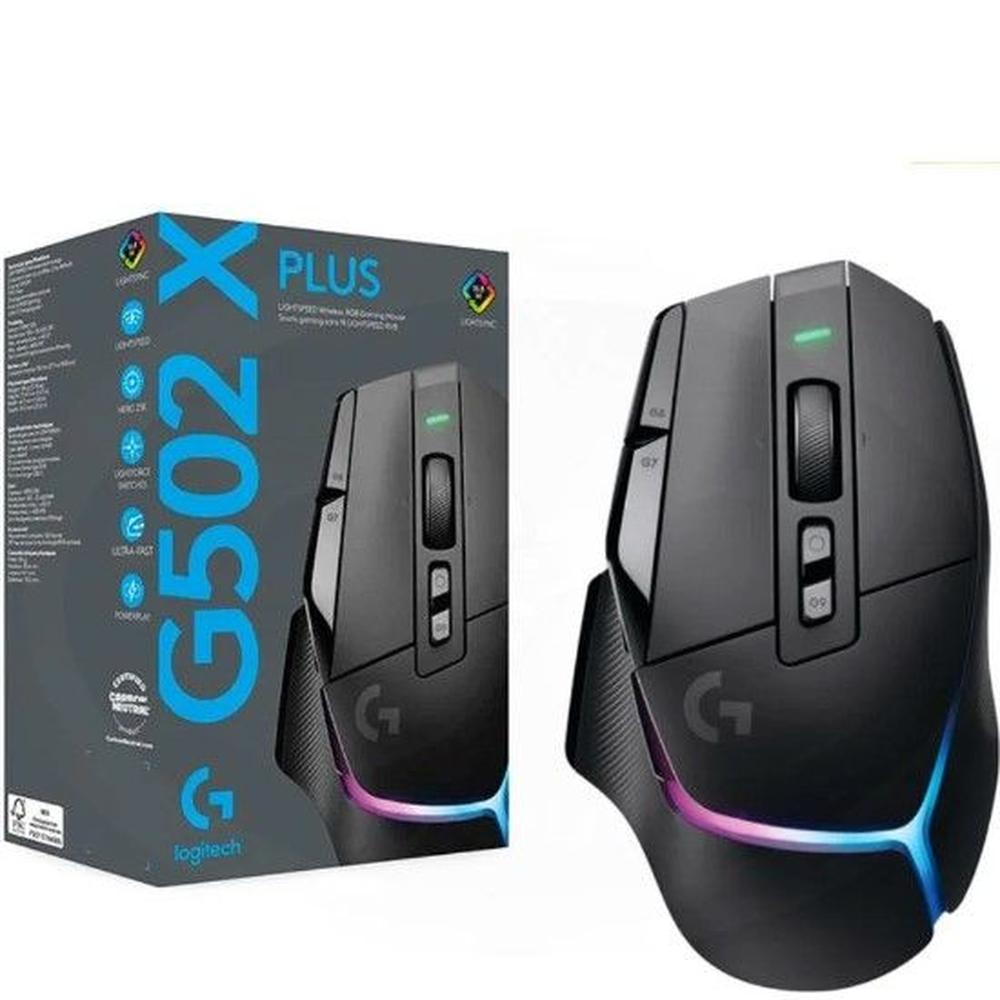 Mouse Inalámbrico Logitech G502 X PLUS LIGHTSPEED 25K DPI RGB Negro
