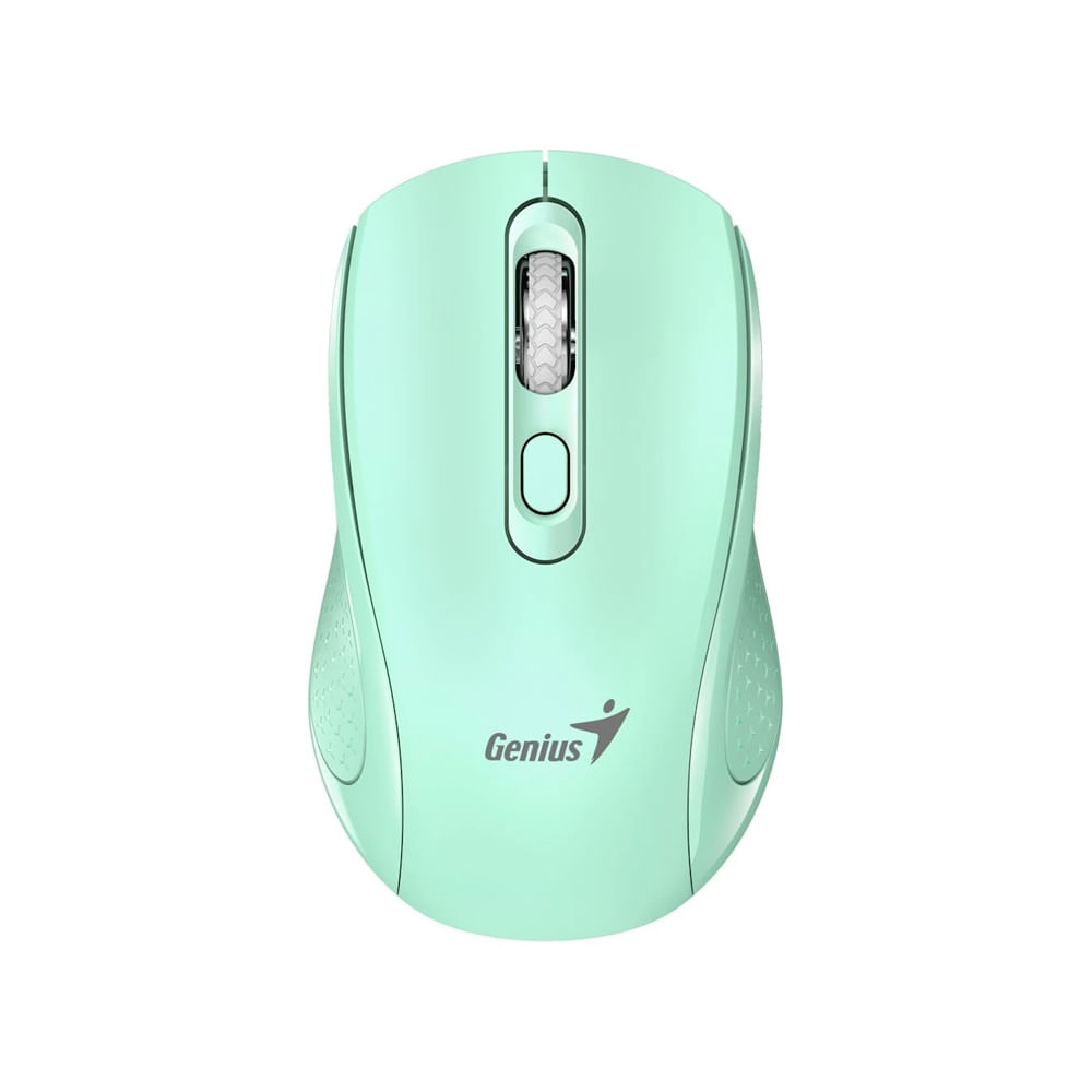 Mouse Genius NX-8025S Wireless Ergonomico 4-Bot Silent Color Aquamarine - Ideal para Trabajo y Jueg