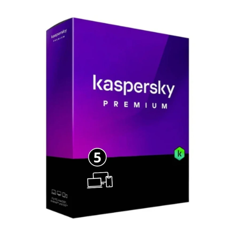 Kaspersky Premium 5 PC 1 Año - Protección Total para Dispositivos Multiplataforma