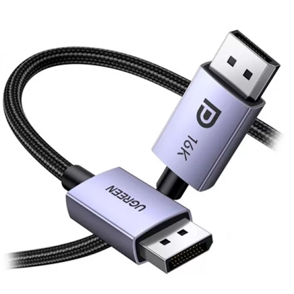 Cable Displayport Dp 2.1 16K UGREEN 240 Hz 80 Gbps 3 Metros HDR
