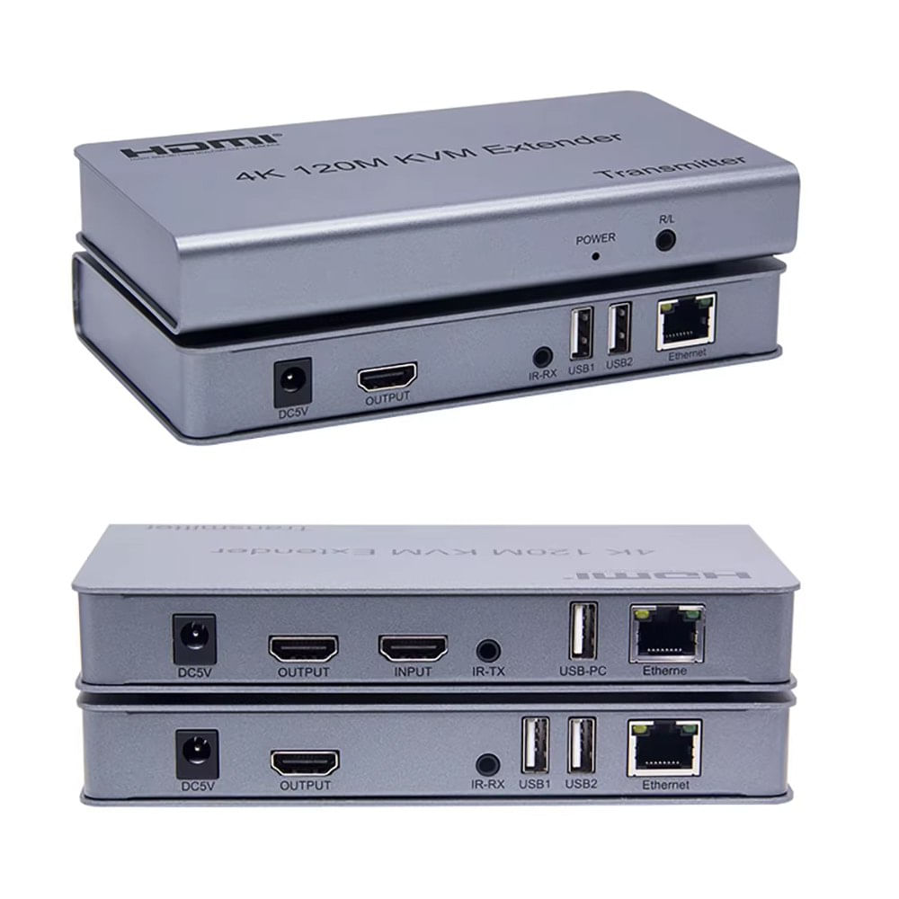 Hdmi Extender 200m IP KVM 2 USB NETCOM Extiende HDMI Cable RJ45