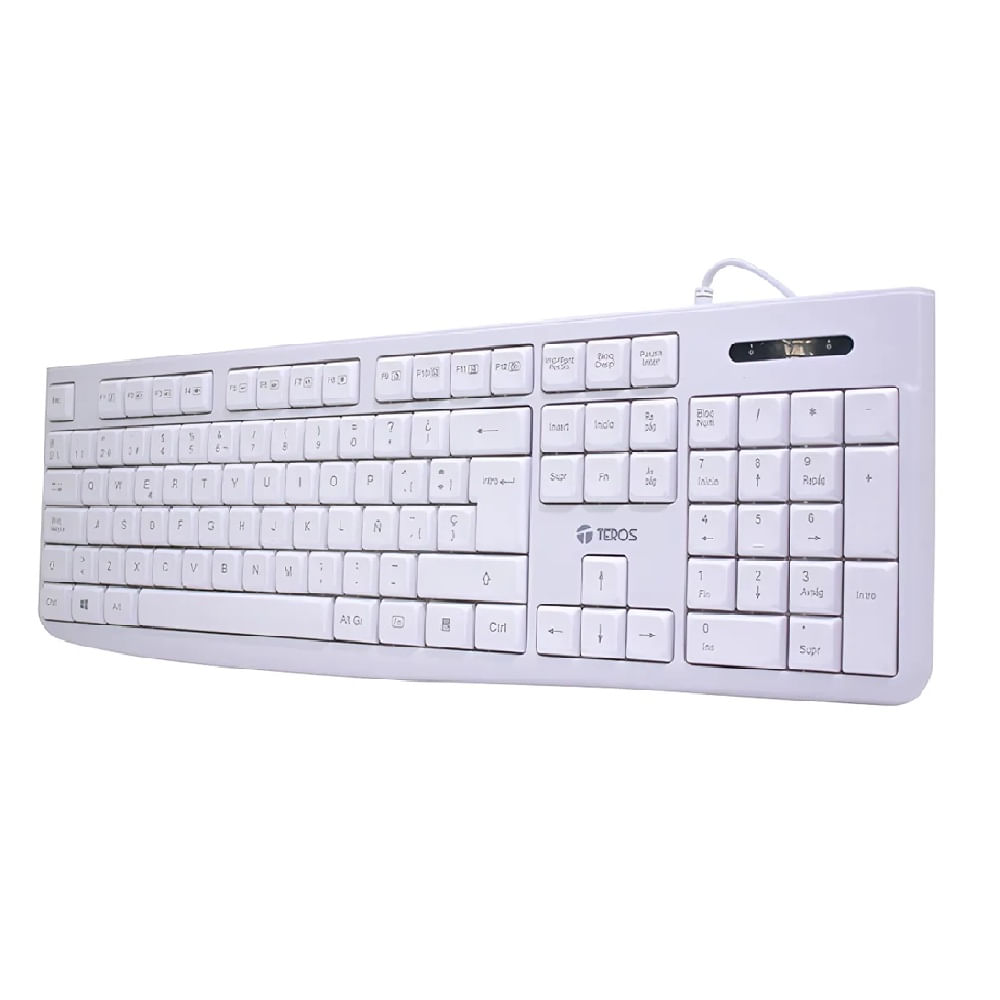 Teclado Estándar Te-4069s Multimedia Usb 2.0 Español Blanco
