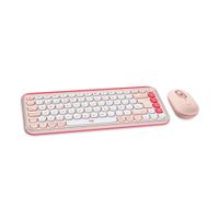 KIT LOGITECH TECLADO Y MOUSE POP ICON ROSADO