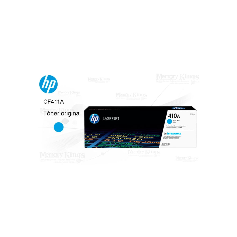 Toner HP 410A Cian Original - Rinde hasta 2300 páginas, calidad superior para impresoras HP