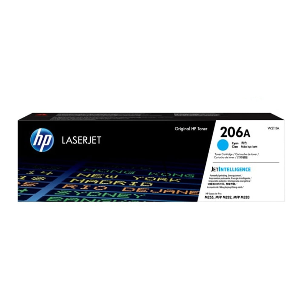 Toner HP 206A Cyan Original para impresoras - 1250 páginas de alta calidad y rendimiento