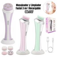 Masajeador y Limpiador Facial 3 en 1 Recargable GBL-737
