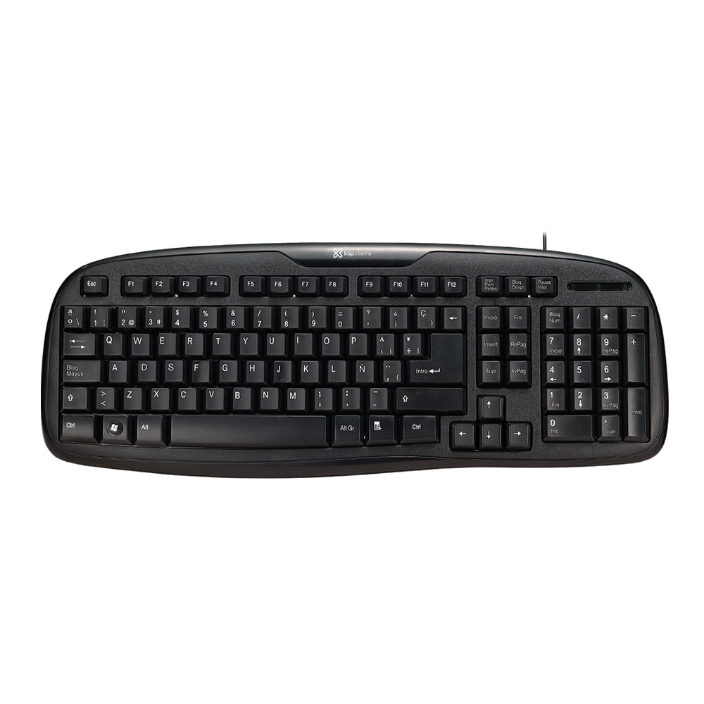 Teclado Klip Xtreme KKS-050S USB Español Negro Azabache - Diseño Elegante y Funcional para PC