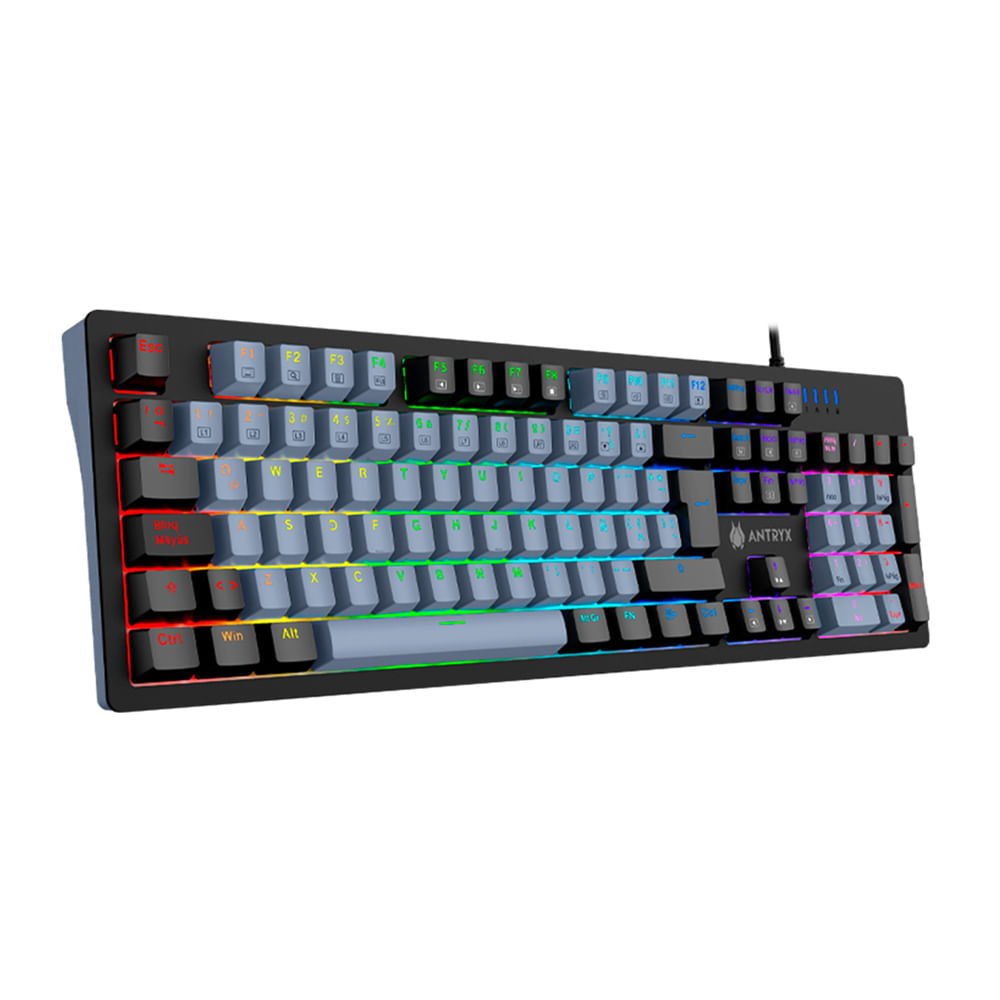 Teclado Gaming ANTRYX MK-860L SW RGB Retroiluminado Negro, Alta Velocidad y Precisión