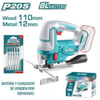 Sierra Caladora Inalámbrica 20v Total - TJSLI1008