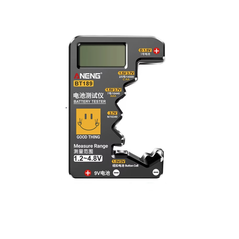 Medidor Tester Batería Probador Pilas ANENG BT189 Universal Medidor de Voltaje Carga