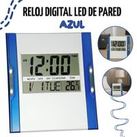 Reloj Digital Led De Pared - AZUL A3886N