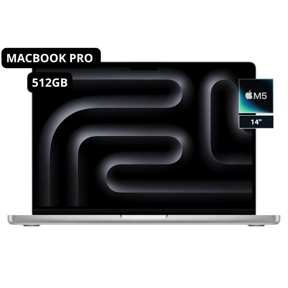 MacBook Pro Apple de 14 Pulgadas (M5) 16 GB RAM + 512 GB SSD - Silver (Teclado Americano)