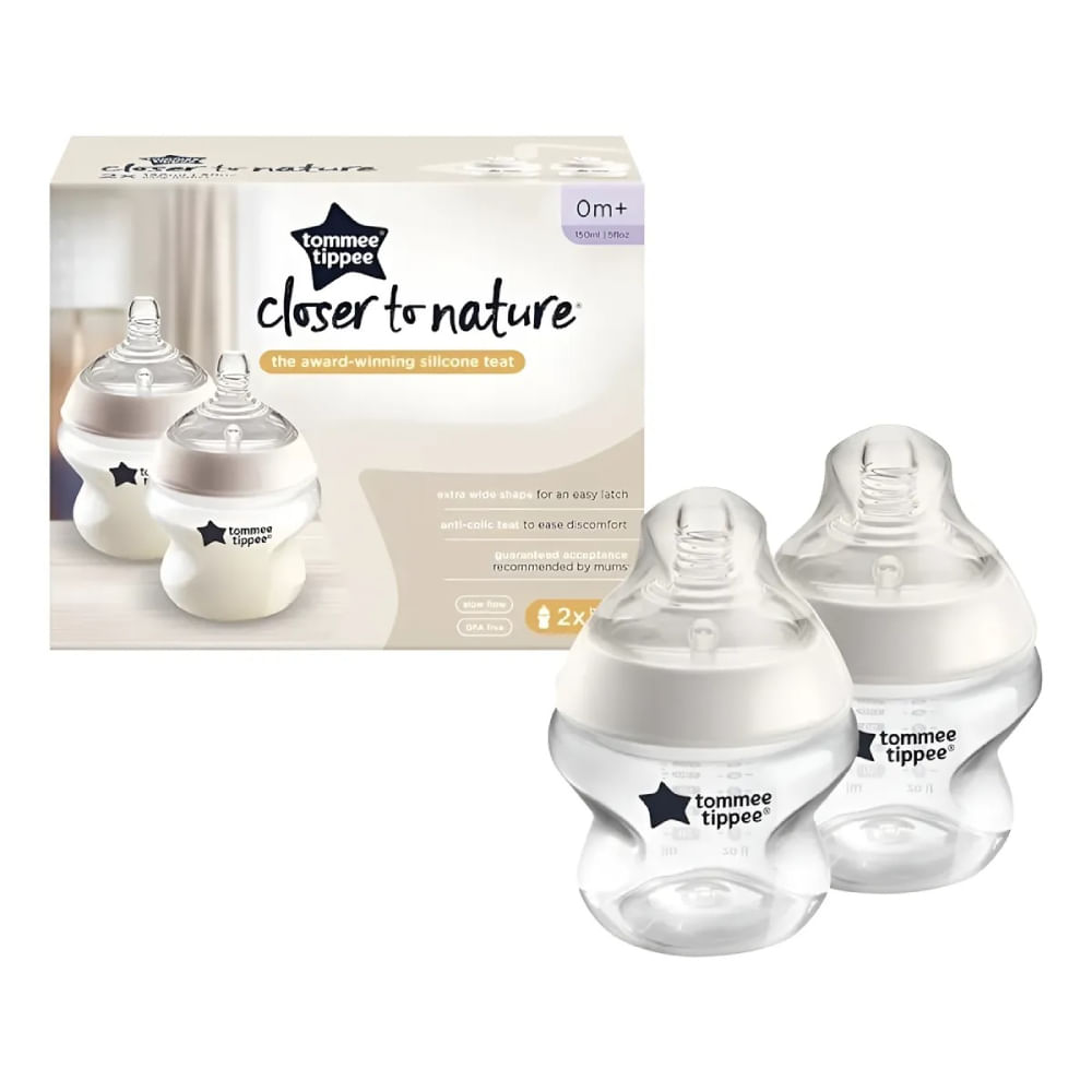 Biberón para recién nacido Tommee Tippee anticólico pack 2 unidades