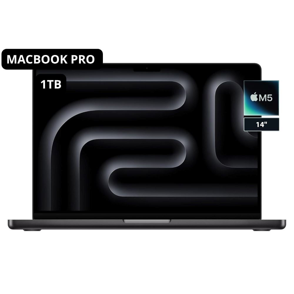 MacBook Pro Apple de 14 Pulgadas (M5) 24GB RAM + 1TB SSD - Space Black (Teclado Americano)