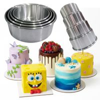 Set de 4 Moldes Redondo M Número 16-18-20 y 22 para Repostería