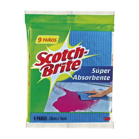Paño Scotch-Brite Absorbente x 9 Unidades