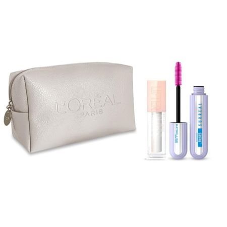 Set Máscara de Pestañas Falsies Surreal WTP  + Lifter Gloss Maybelline