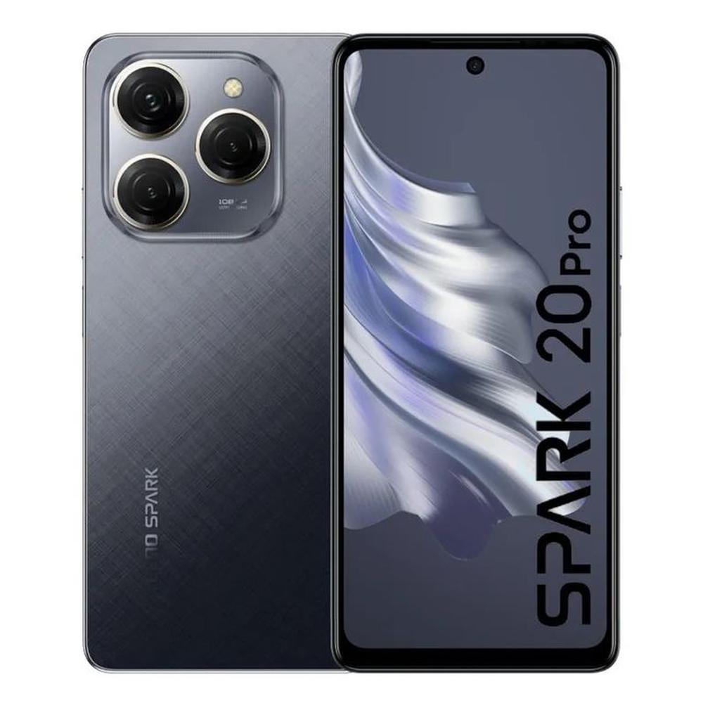 Tecno Spark 20 PRO KJ6 256GB ROM 16GB RAM 8GB 8GB RAM EXTENDIDA COLOR MOONLIT BLACK