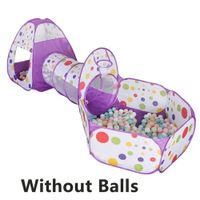 Circuito Estimulación 4 en 1 Piscinas de Pelotas con Túnel color Morado