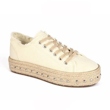 Alpargata para mujer STHEF - CREMA 37 Dorado