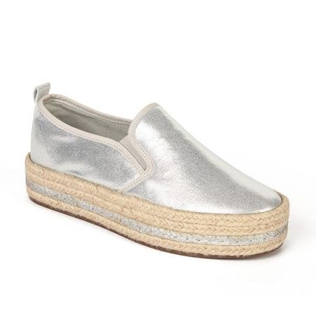 Alpargata para mujer STHEF - PLATA 37 Plateado