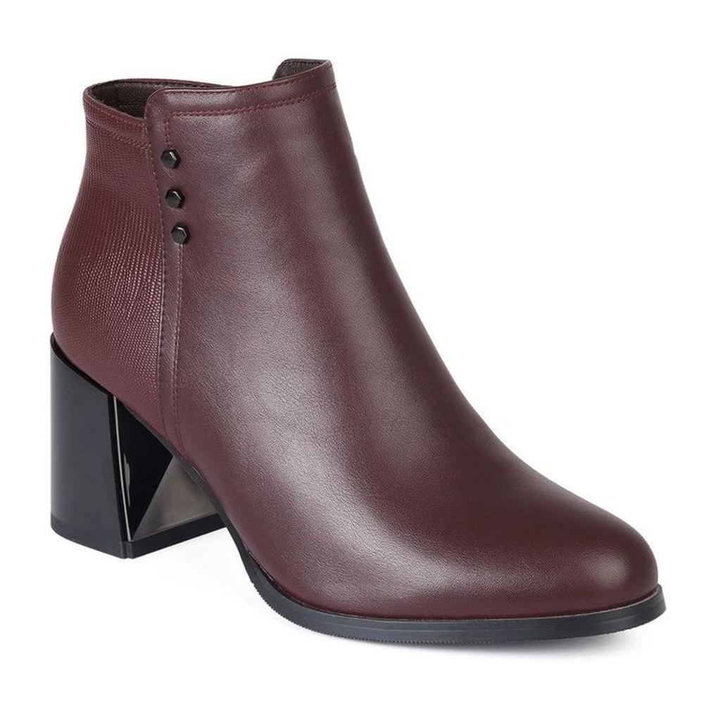 Botines DAMA STHEF 7946 BURGUNDY 37 Rojo | plazaVea - plazaVea