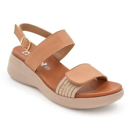 Sandalia Cuña para mujer STHEF - 8013 40 Beige