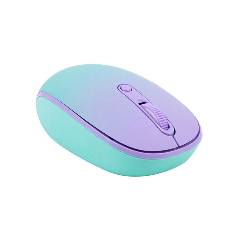 Mouse inalámbrico TEROS TE-1239S, 2.4GHz, 4 botones, purple