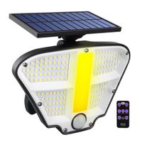 Foco Solar Exterior con Sensor PIR y Control Remoto 3 Modos IP65 KQ-D07