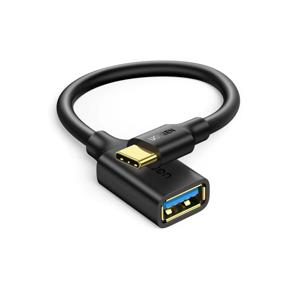 Adaptador Ugreen USB-C Macho a USB 3.0 Hembra Negro US154-30701