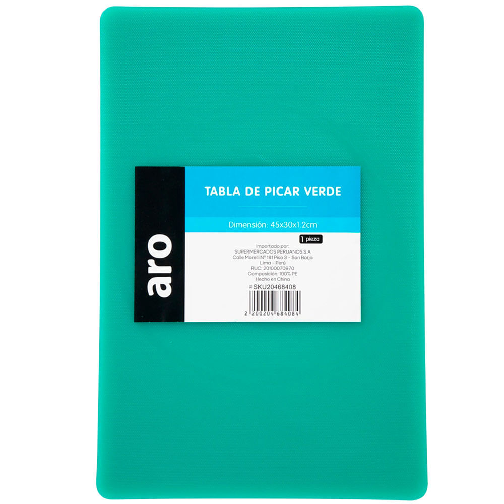 Tabla de Picar ARO 45X30X1.2cm Verde