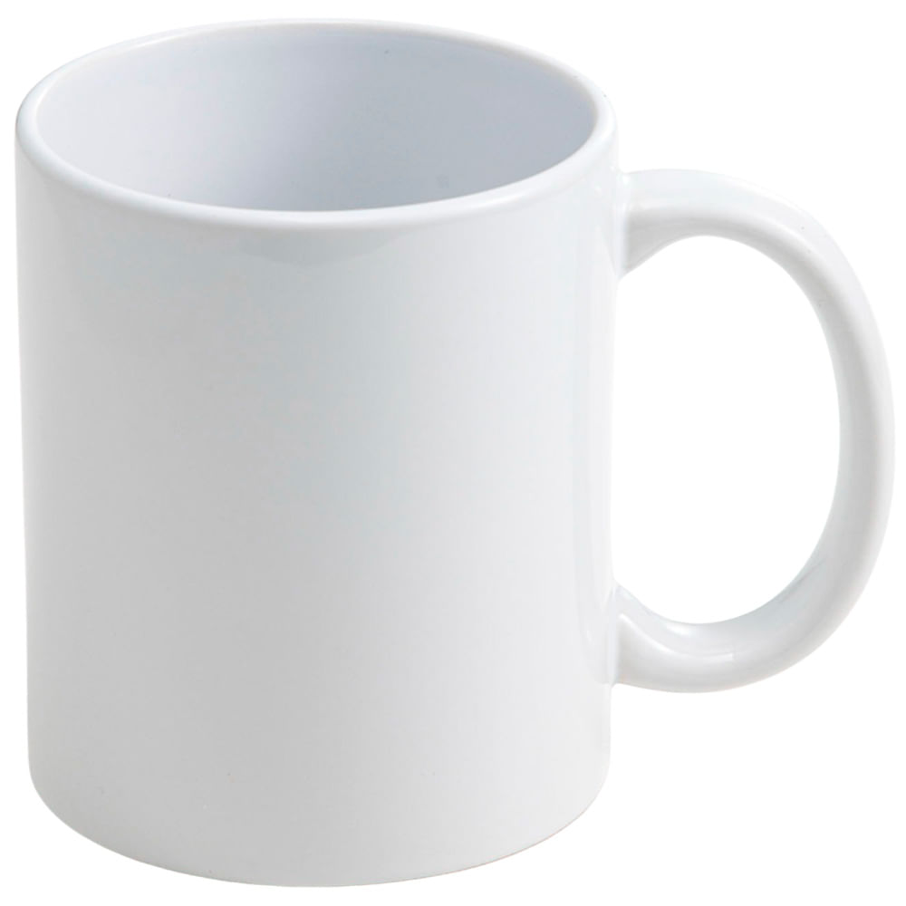 Jarro Recto ARO Loza Blanca 11Oz