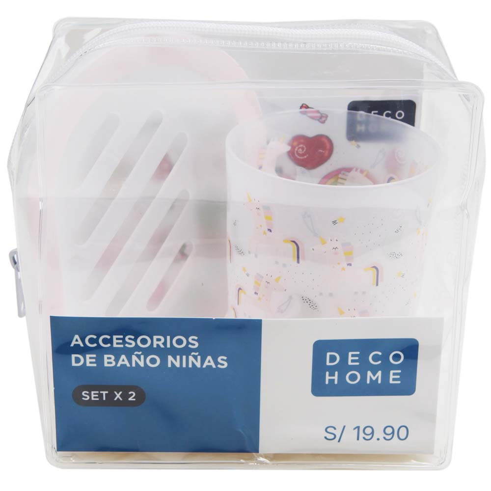 Set de Accesorios Baño DECO HOME Unicorn x2