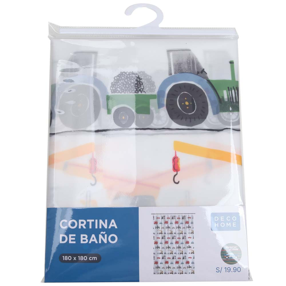 Cortina de Baño DECO HOME Race Cars