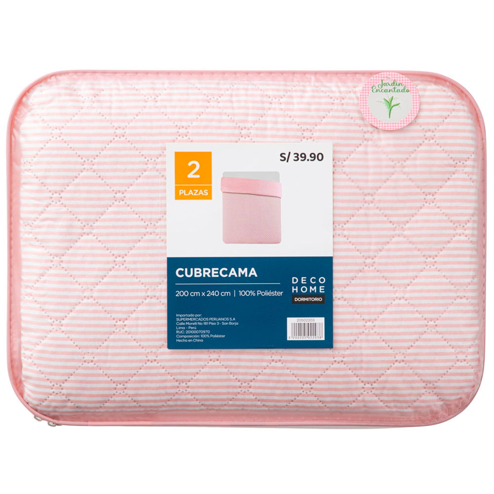 Cubrecama DECO HOME Jardin Dis2 2P