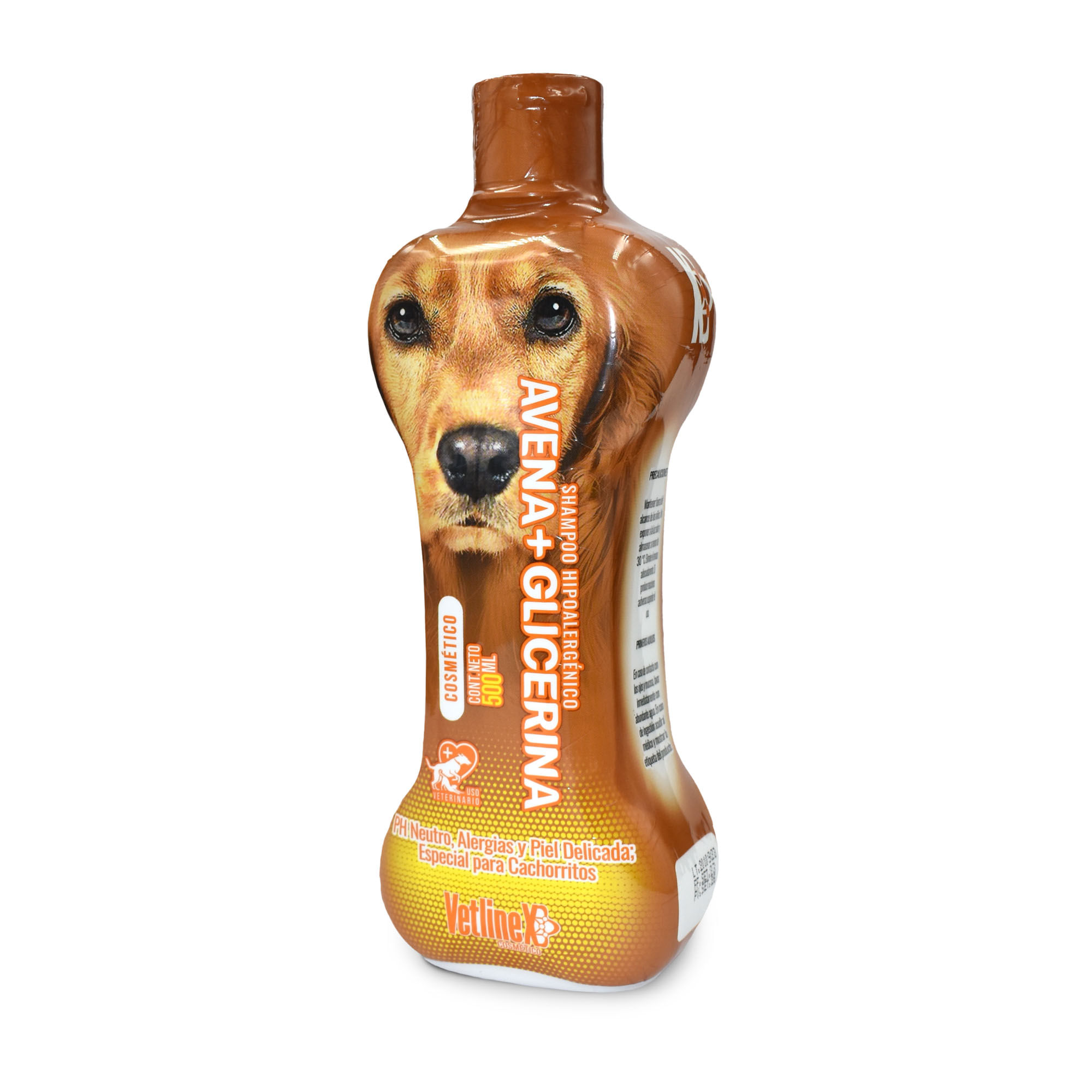 Shampoo para Perro VETLINEX Avena Glicerina Frasco 500ml