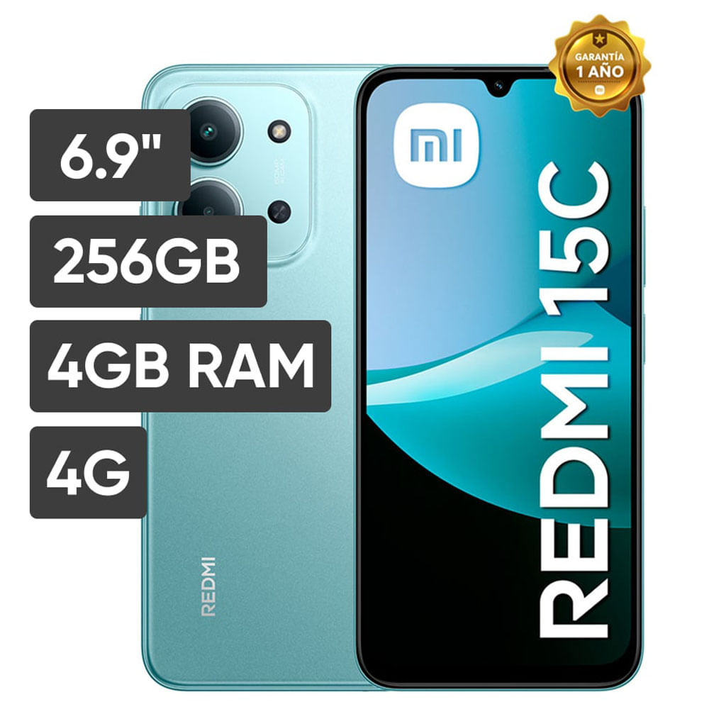 Smartphone XIAOMI Redmi 15C 6.9"" 4GB 256GB 50MP Verde