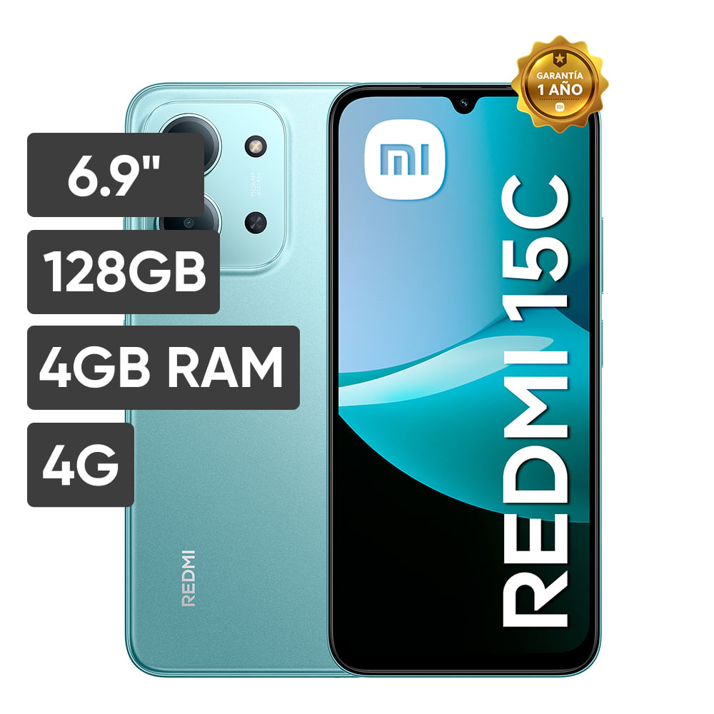 Smartphone XIAOMI Redmi 15C 6.9"" 4GB 128GB 50MP Verde