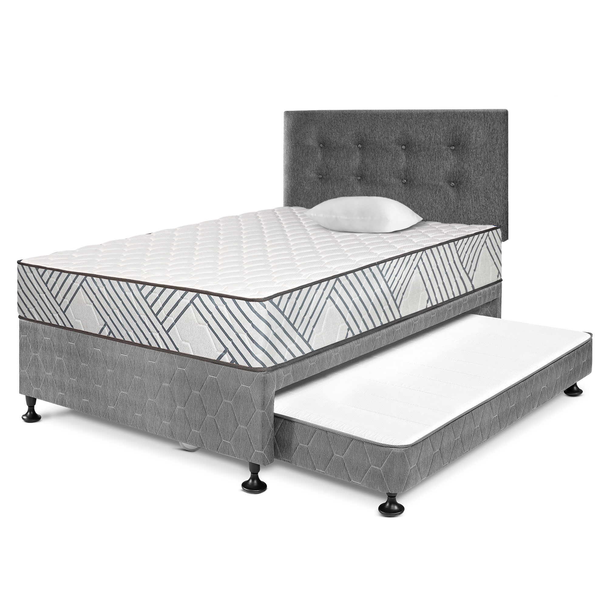 Juego de Dormitorio VIVA HOME Palmera Diván Novo 1.5 Plazas