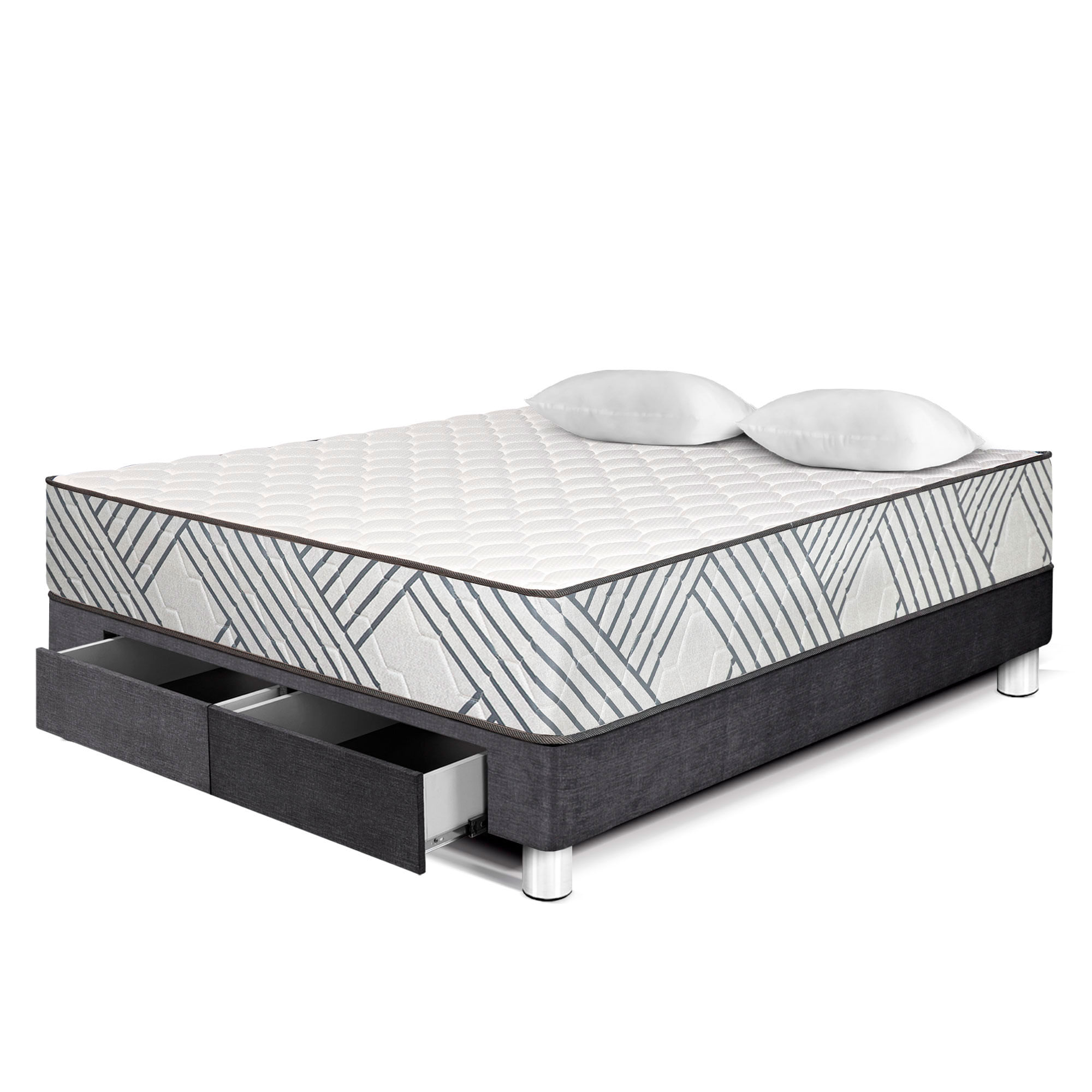 Cama Americana VIVA HOME Palmera Con Cajones 2 Plazas