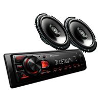 Autoradio PIONEER MXT-S236BT + 2 Parlantes
