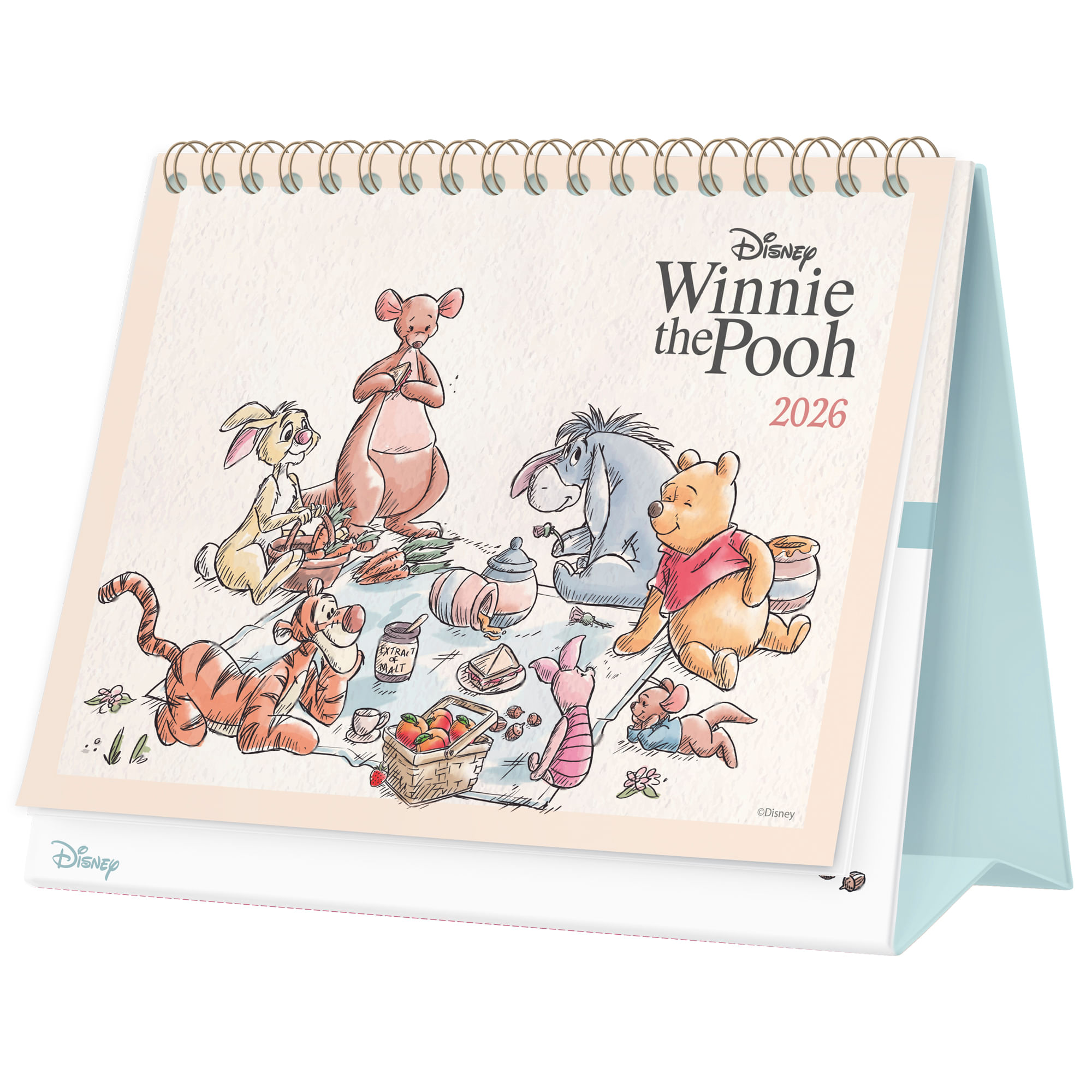 Calendario 2026 escritorio Pooh DGNOTTAS