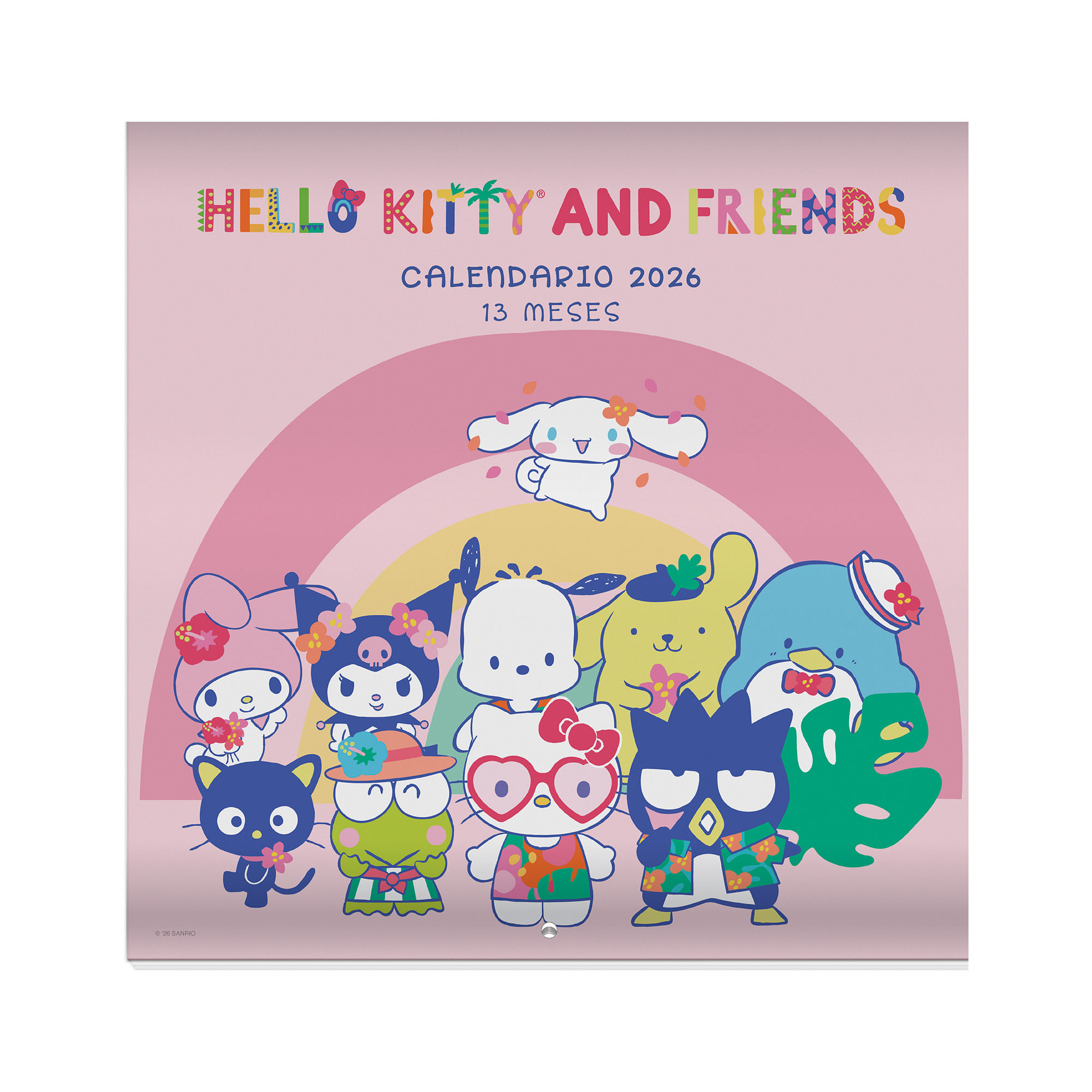 Calendario 2026 pared Hello Kitty DGNOTTAS