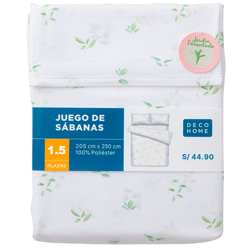 Sábanas DECO HOME Jardin Dis2 1.5 Plazas