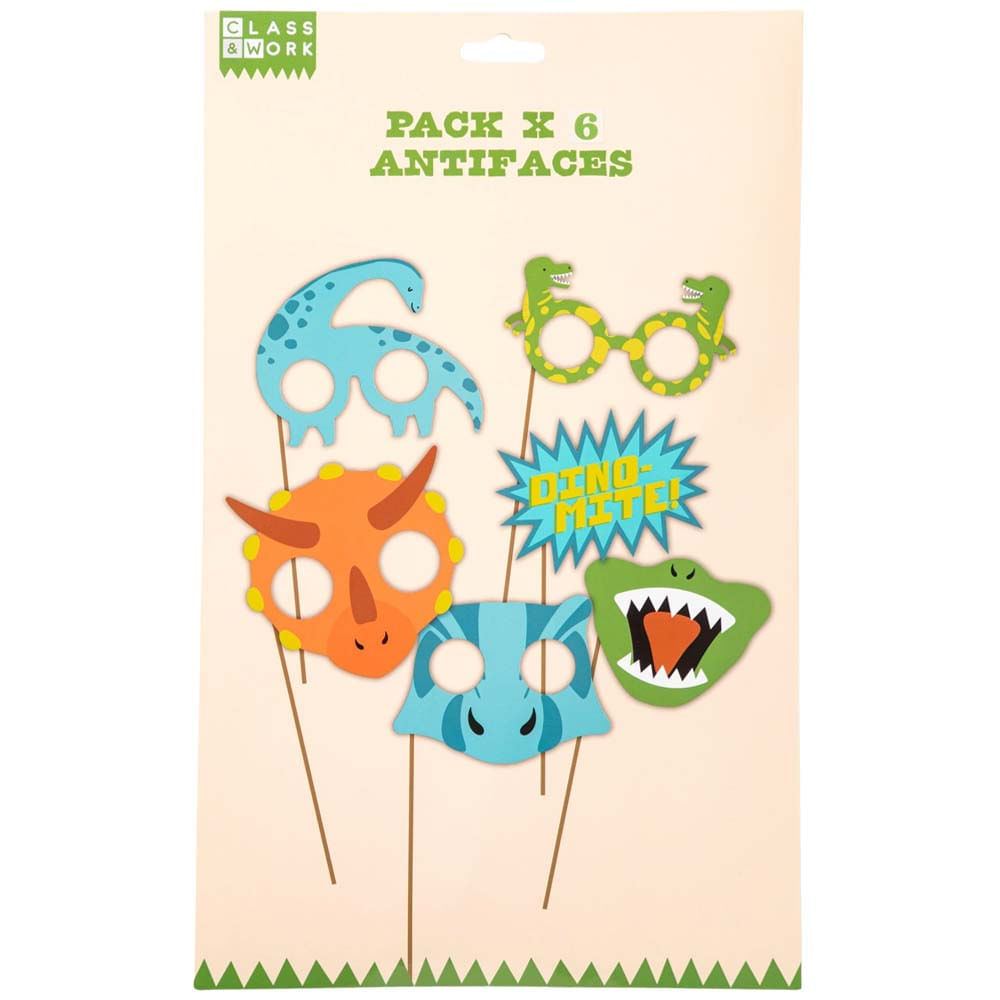 Pack de Antifaces temática Dino CLASS&WORK 8un