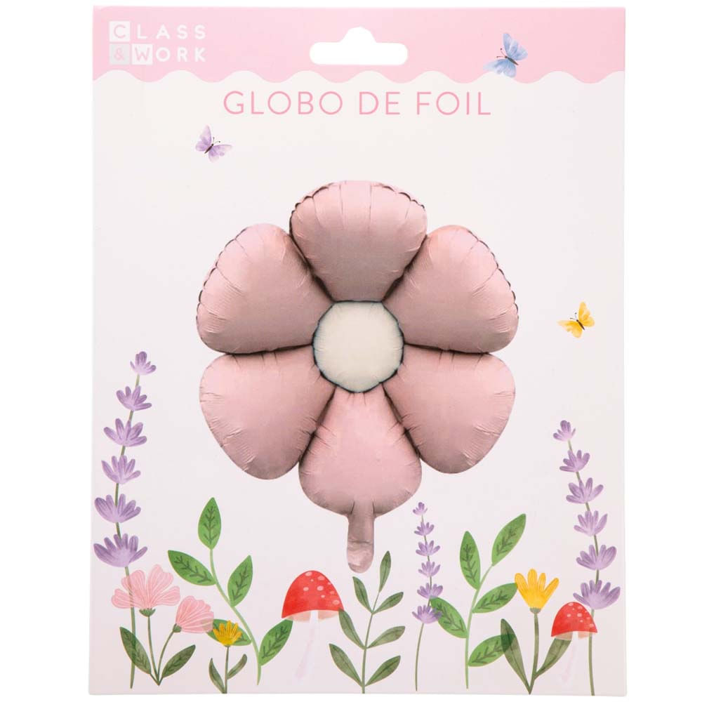 Globo de foil diseño de hadas CLASS&WORK rosado