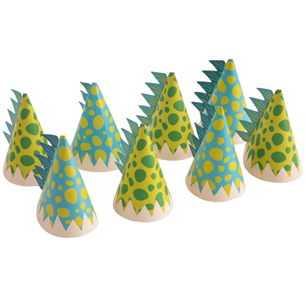 Pack de Gorritos de fiesta temática Dino CLASS&WORK 8un